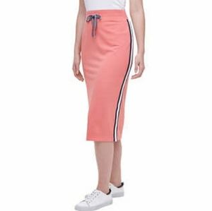 Tommy Hilfiger Side-Stripe Midi Skirt